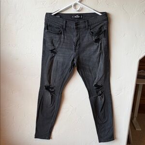 Hollister Dark Gray Super Skinny Jeans